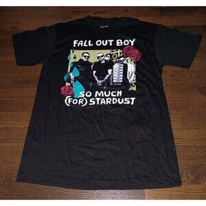 NEW Fall Out Boy Shirt Womens Large So Much (For) Stardust Graphic Tee T-Shirt